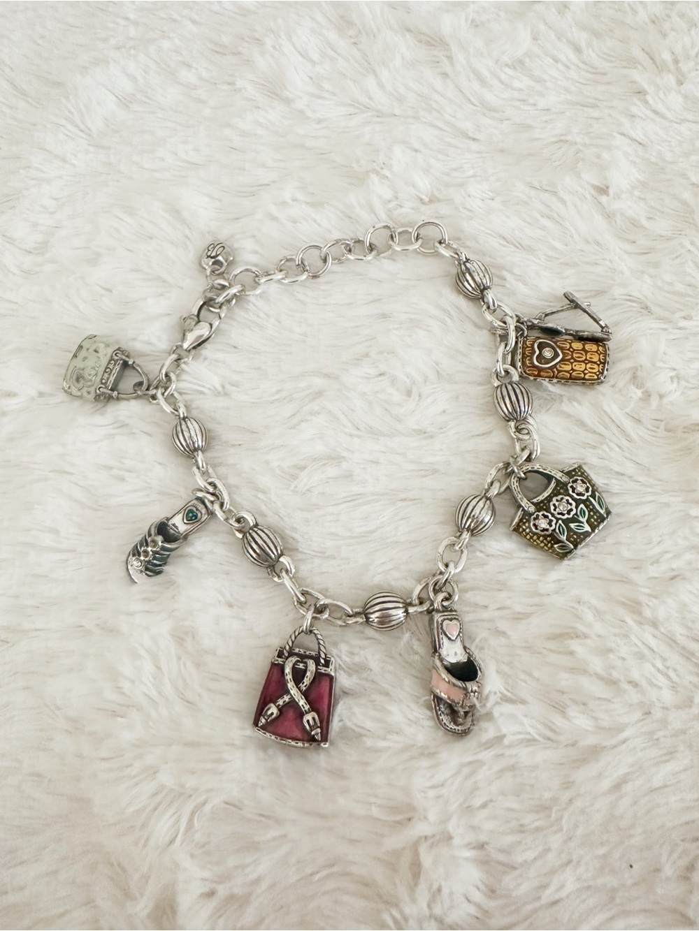 Brighton Sandal Handbag Sunglasses Retired Charm Bracelet